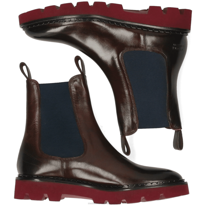 salida 186 mujer Melvin & Hamilton marrón JRT4860 botines