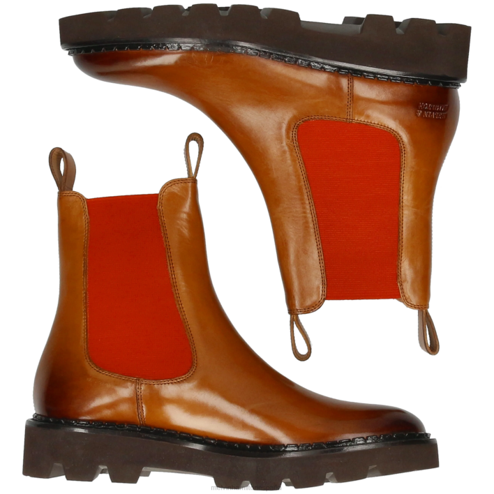 salida 186 mujer Melvin & Hamilton marrón claro JRT4885 botines