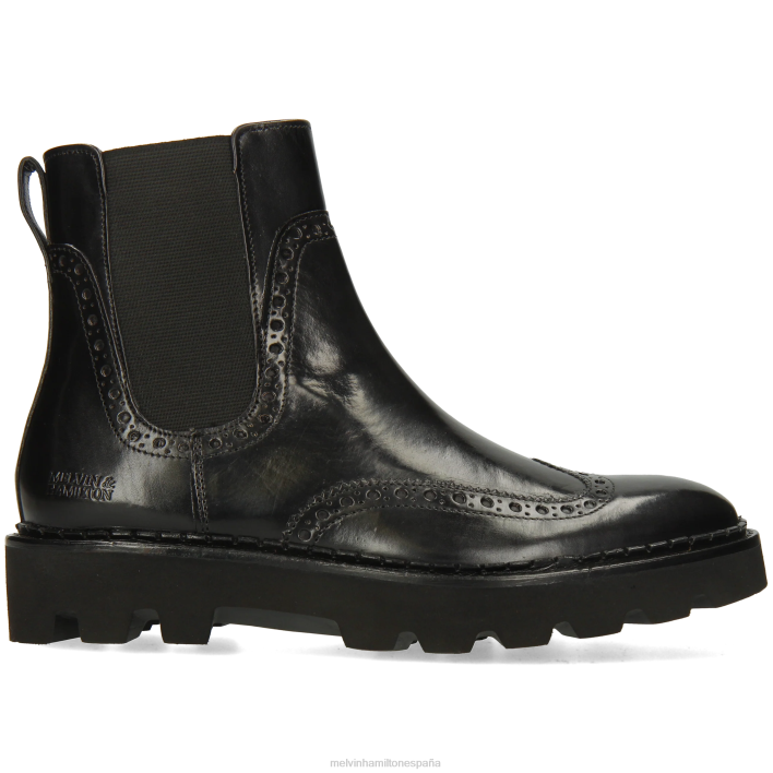 salida 192 mujer Melvin & Hamilton negro JRT4802 botines