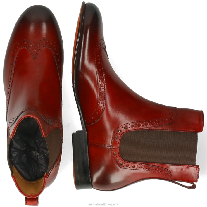 salida 192 mujer Melvin & Hamilton rojo JRT4833 botines