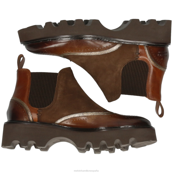 salida 19 mujer Melvin & Hamilton marrón JRT4822 botines