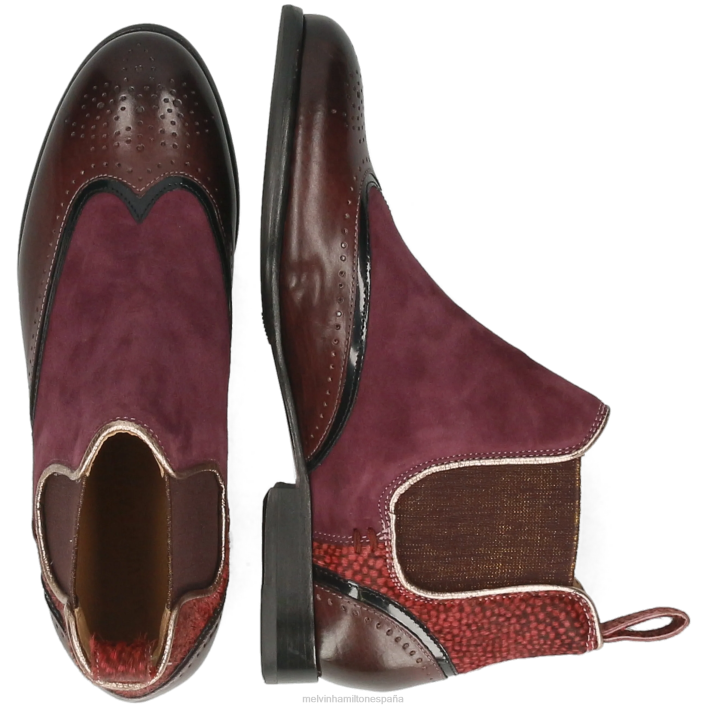 salida 19 mujer Melvin & Hamilton púrpura JRT41087 botines