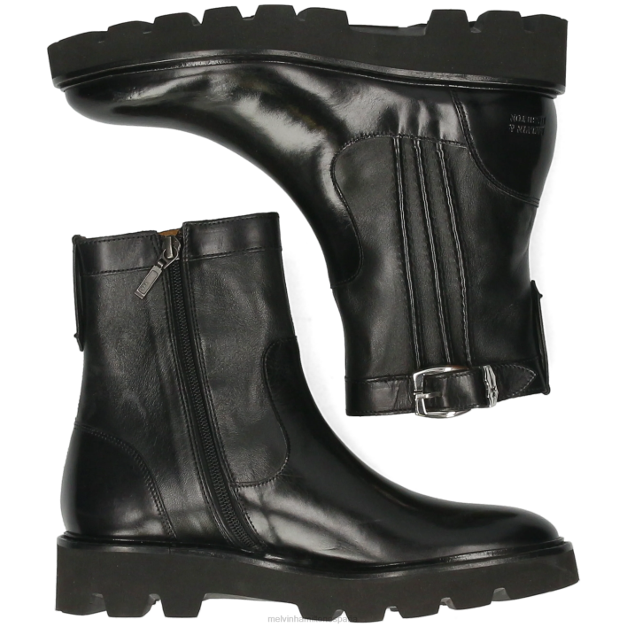 salida 85 mujer Melvin & Hamilton negro JRT4849 botines