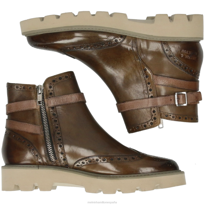 selina 25 mujer Melvin & Hamilton gris pardo JRT4904 botines