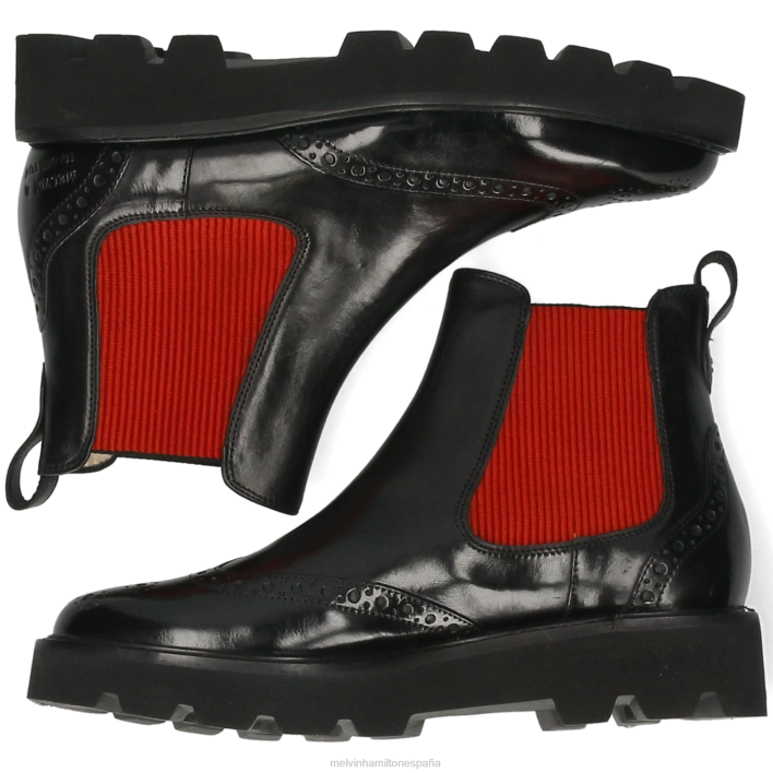selina 29 mujer Melvin & Hamilton negro JRT4906 botines