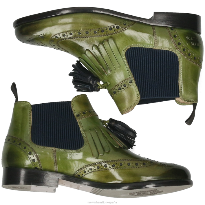 selina 5 mujer Melvin & Hamilton verde JRT4981 botines