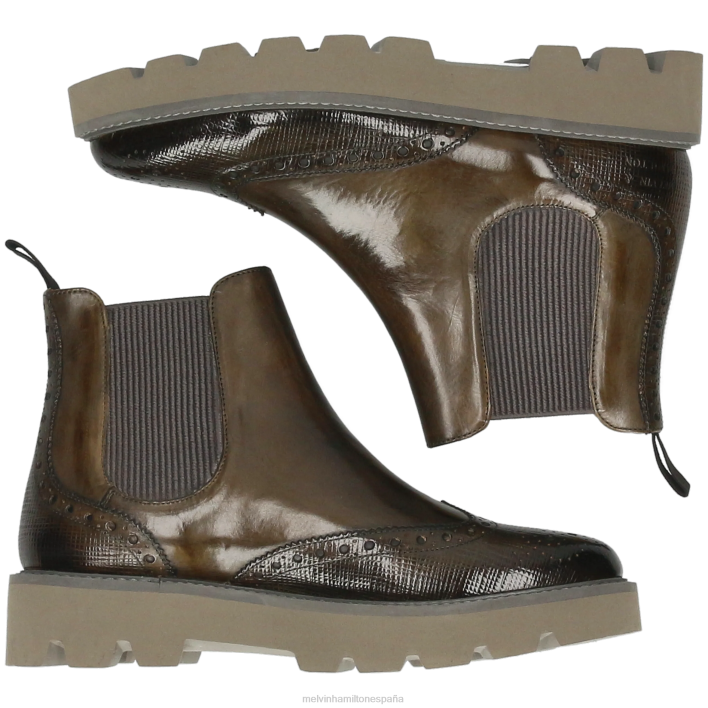 selina 65 mujer Melvin & Hamilton caqui JRT4973 botines