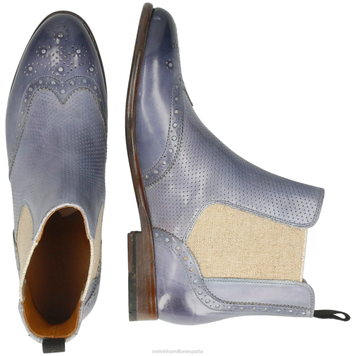 selina 6 mujer Melvin & Hamilton gris JRT4857 botines