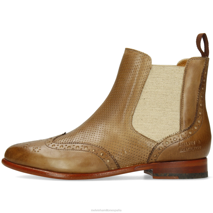 selina 6 mujer Melvin & Hamilton marrón claro JRT4867 botines