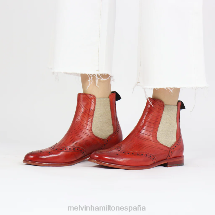 selina 6 mujer Melvin & Hamilton rojo JRT41072 botines