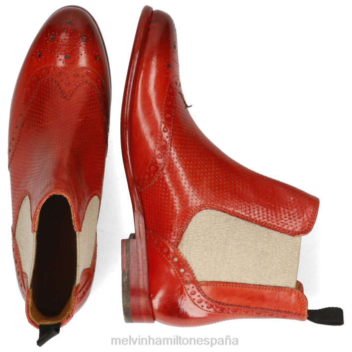 selina 6 mujer Melvin & Hamilton rojo JRT41072 botines