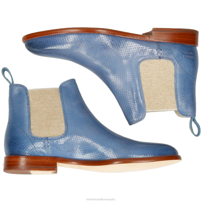 susana 10 mujer Melvin & Hamilton azul JRT4855 botines