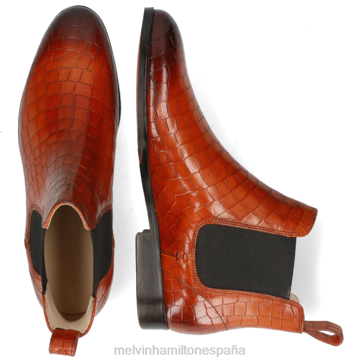susana 10 mujer Melvin & Hamilton naranja JRT41085 botines