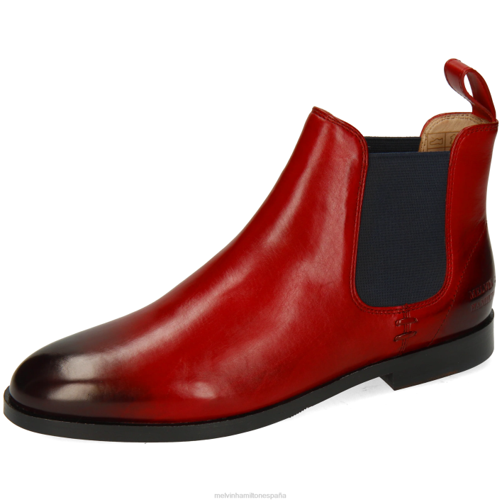 susana 10 mujer Melvin & Hamilton rojo JRT4783 botines