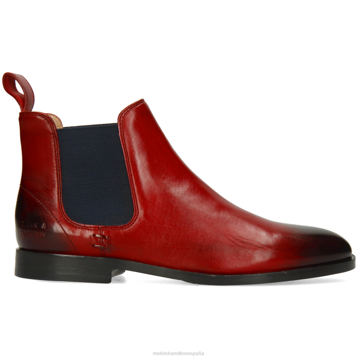 susana 10 mujer Melvin & Hamilton rojo JRT4783 botines