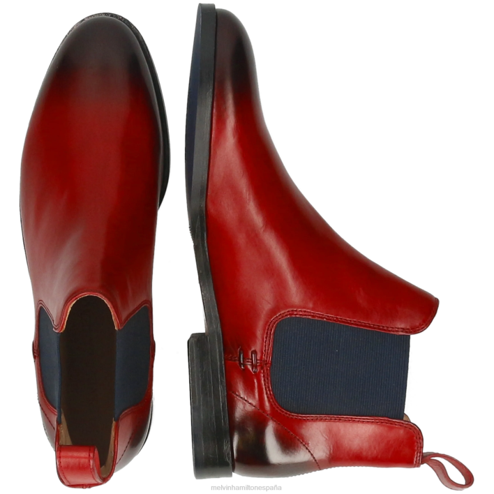susana 10 mujer Melvin & Hamilton rojo JRT4783 botines