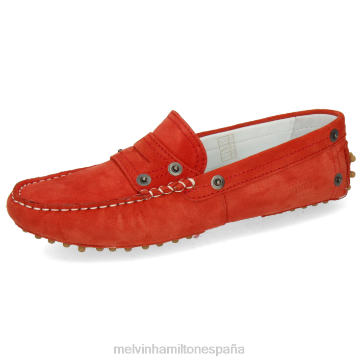 carolina 1 mujer Melvin & Hamilton rojo JRT41462 mocasines