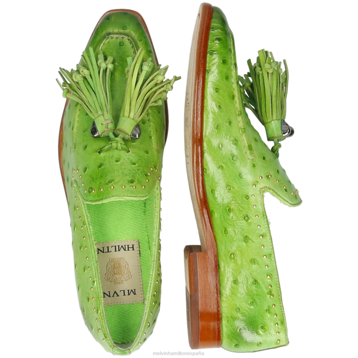 emma 11 mujer Melvin & Hamilton verde JRT41382 mocasines