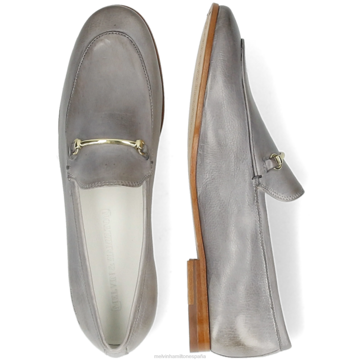 escarlata 22 mujer Melvin & Hamilton gris JRT41416 mocasines