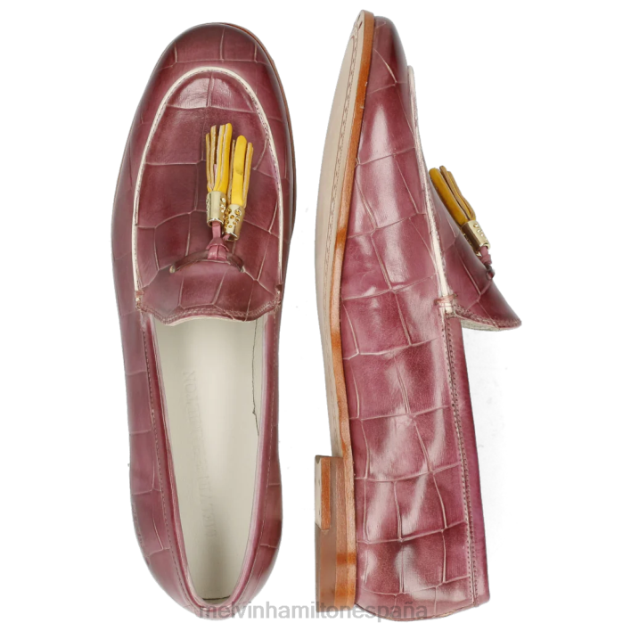 escarlata 3 mujer Melvin & Hamilton púrpura JRT41434 mocasines