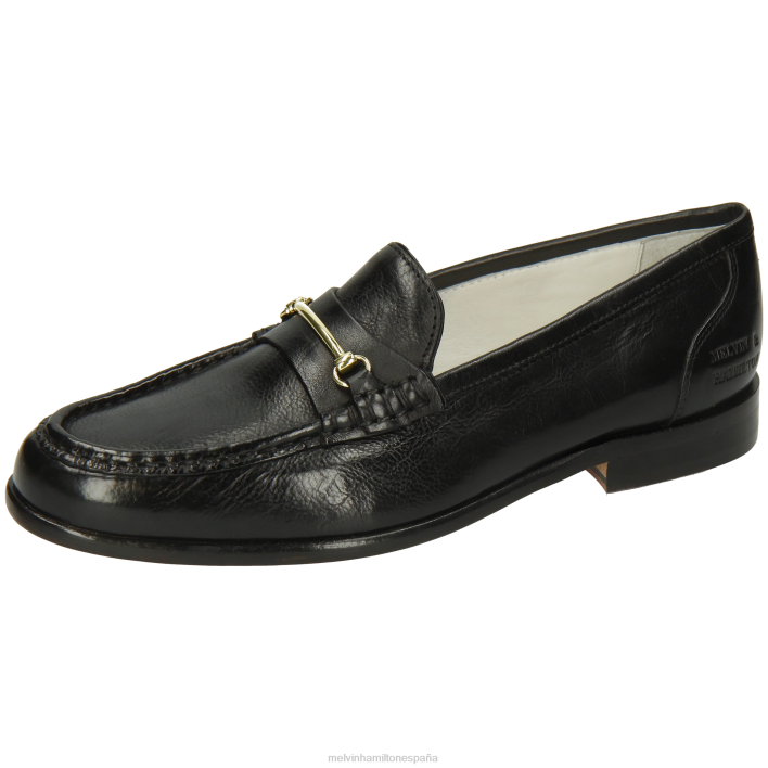 gianna 1 mujer Melvin & Hamilton negro JRT41325 mocasines
