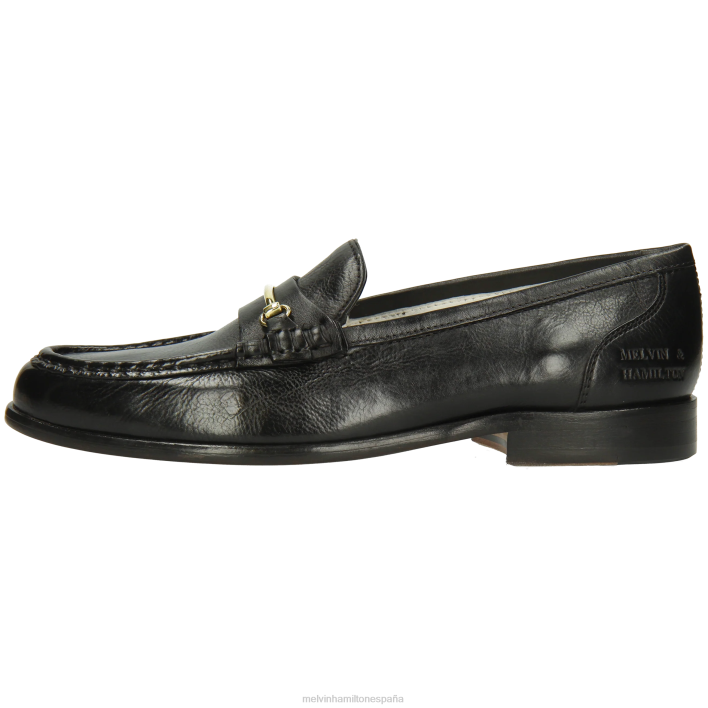 gianna 1 mujer Melvin & Hamilton negro JRT41325 mocasines