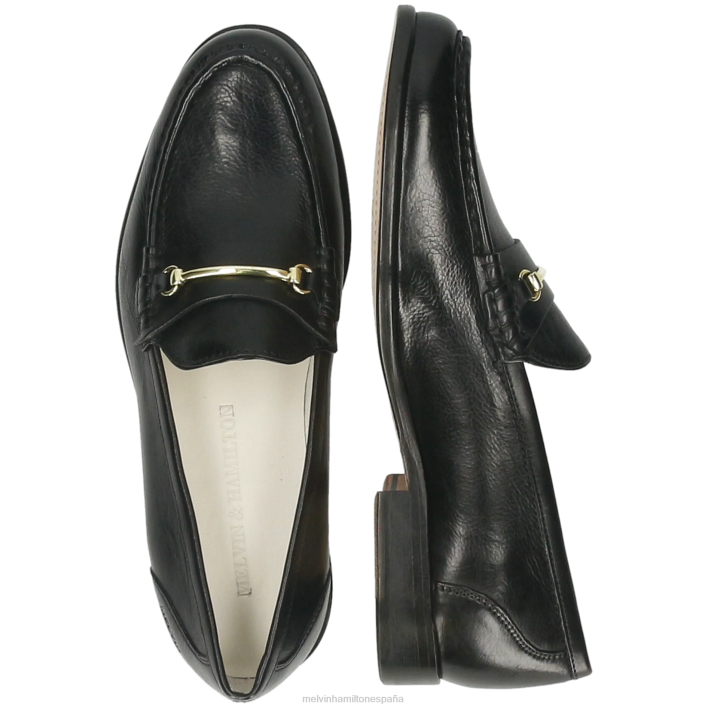 gianna 1 mujer Melvin & Hamilton negro JRT41325 mocasines