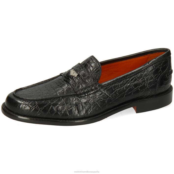 gianna 3 mujer Melvin & Hamilton negro JRT41314 mocasines