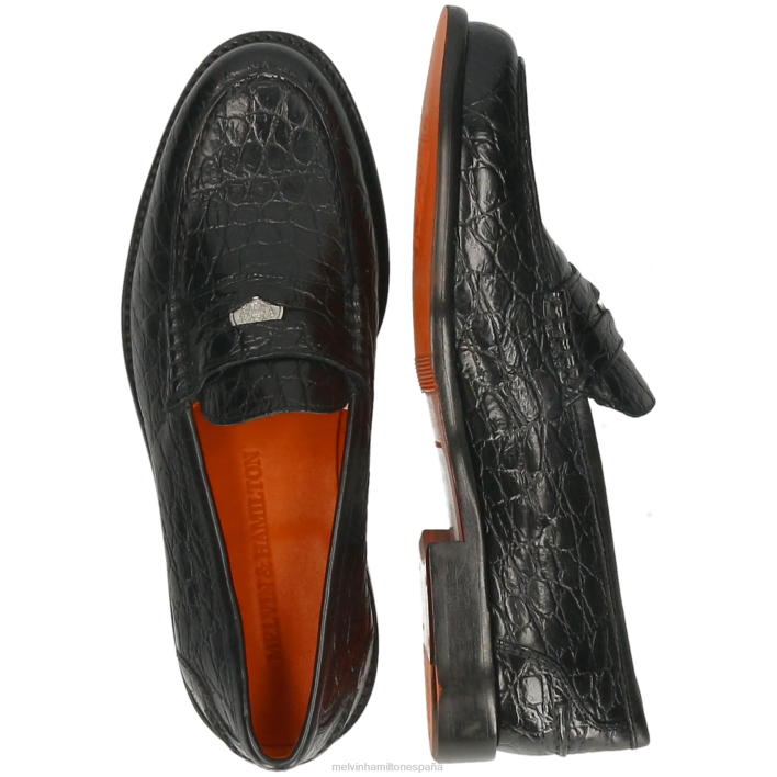 gianna 3 mujer Melvin & Hamilton negro JRT41314 mocasines
