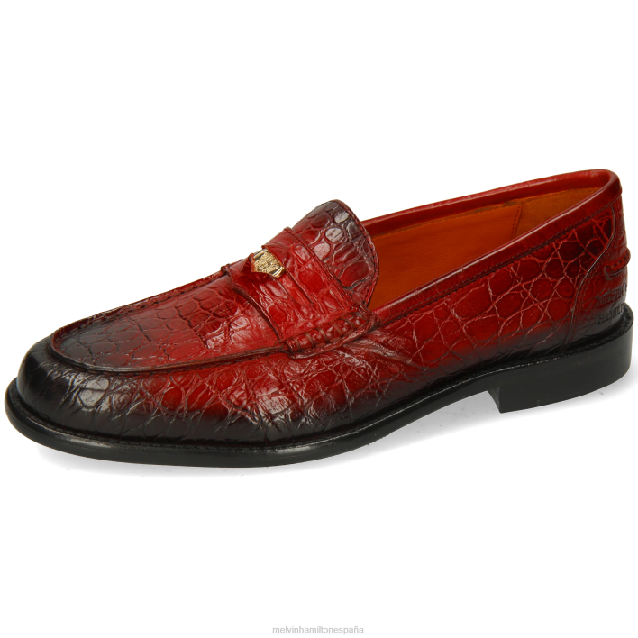 gianna 3 mujer Melvin & Hamilton rojo JRT41318 mocasines