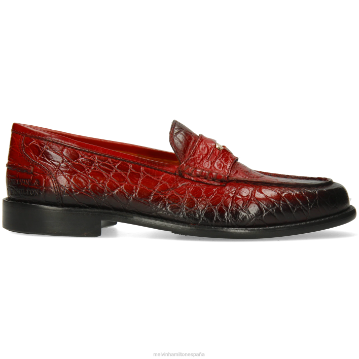 gianna 3 mujer Melvin & Hamilton rojo JRT41318 mocasines