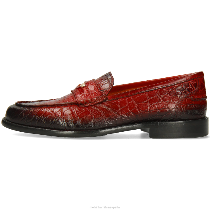 gianna 3 mujer Melvin & Hamilton rojo JRT41318 mocasines