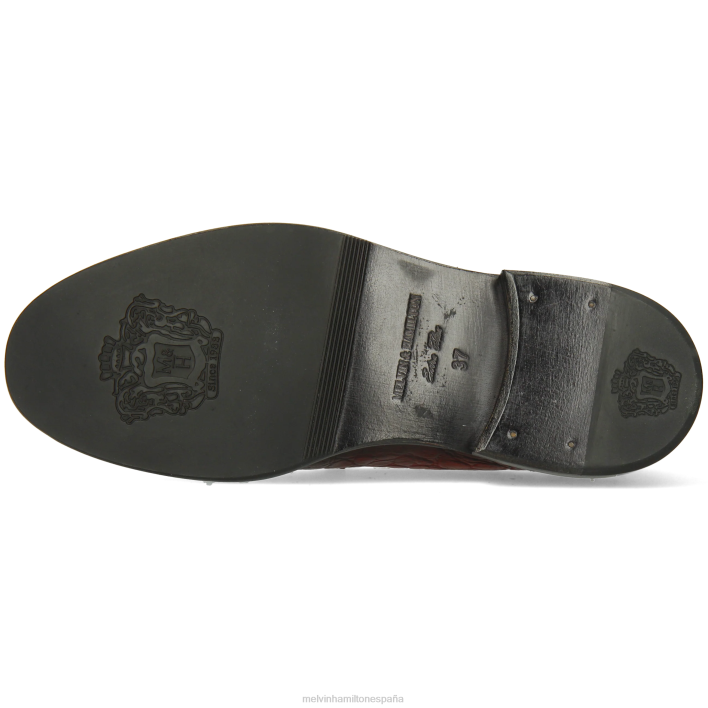 gianna 3 mujer Melvin & Hamilton rojo JRT41318 mocasines
