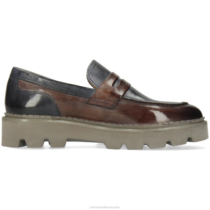 jade 12 mujer Melvin & Hamilton gris JRT41409 mocasines