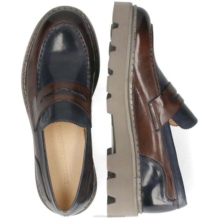 jade 12 mujer Melvin & Hamilton gris JRT41409 mocasines