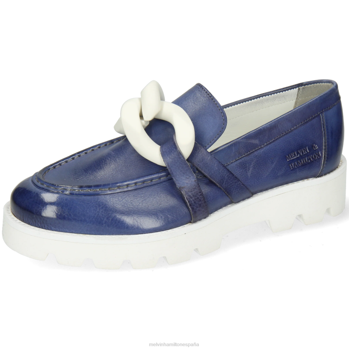 jade 32 mujer Melvin & Hamilton azul JRT41442 mocasines
