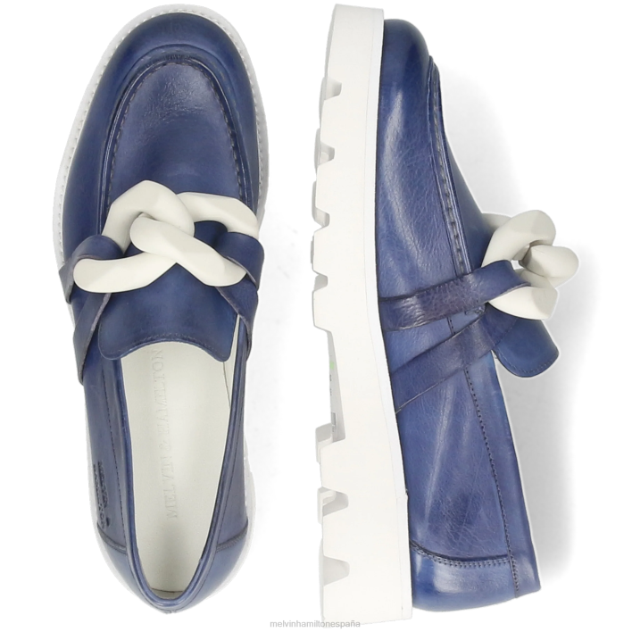 jade 32 mujer Melvin & Hamilton azul JRT41442 mocasines
