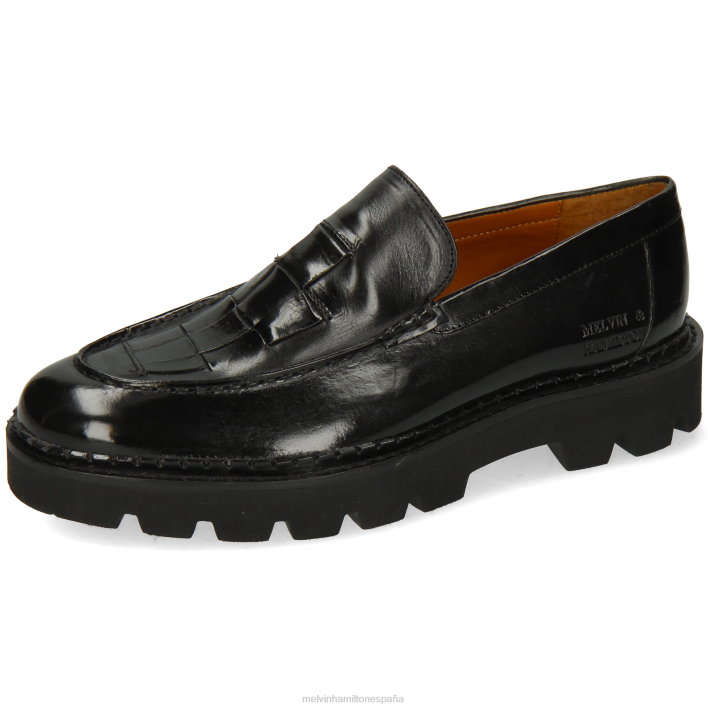 jade 39 mujer Melvin & Hamilton negro JRT41406 mocasines