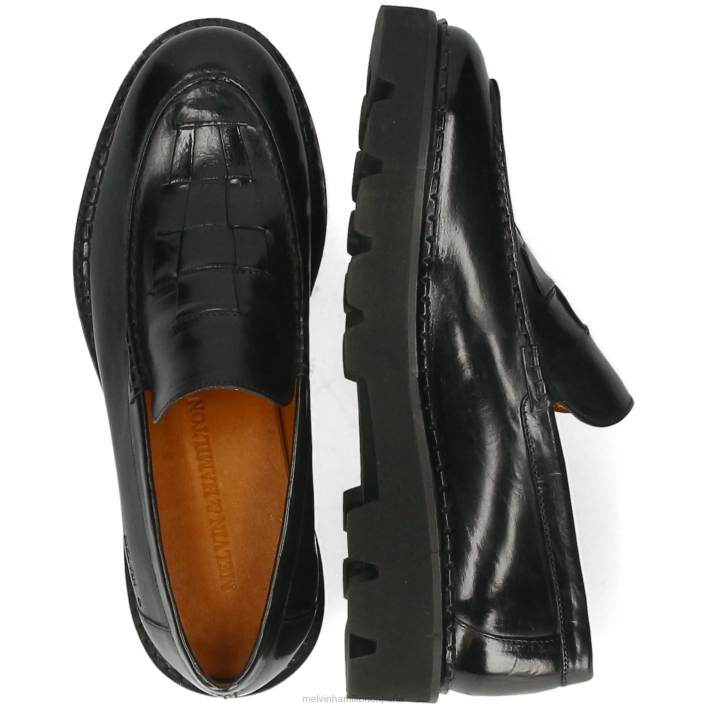 jade 39 mujer Melvin & Hamilton negro JRT41406 mocasines