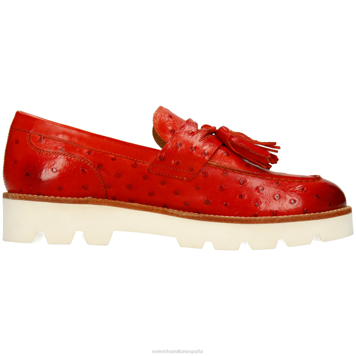 jade 44 mujer Melvin & Hamilton rojo JRT41349 mocasines