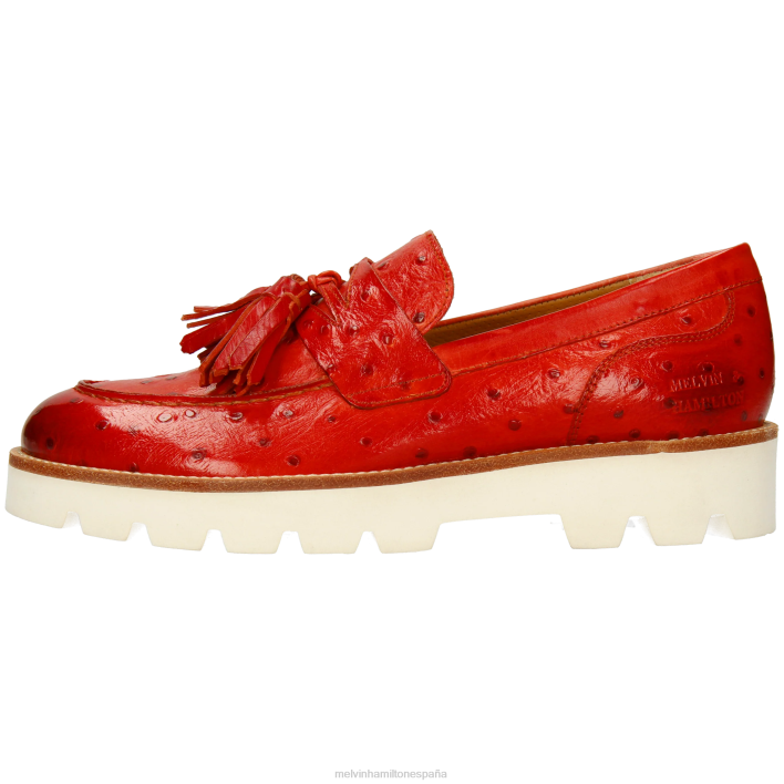 jade 44 mujer Melvin & Hamilton rojo JRT41349 mocasines