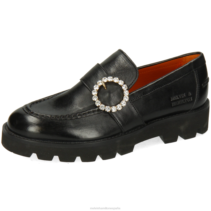 jade 53 mujer Melvin & Hamilton negro JRT41346 mocasines