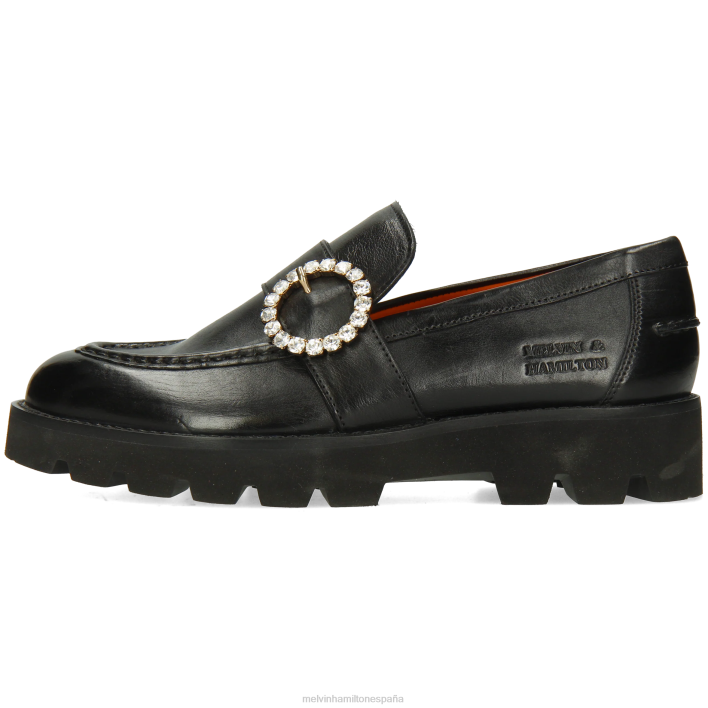 jade 53 mujer Melvin & Hamilton negro JRT41346 mocasines