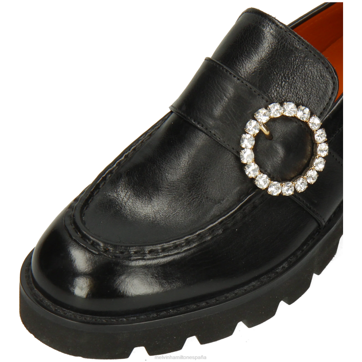 jade 53 mujer Melvin & Hamilton negro JRT41346 mocasines