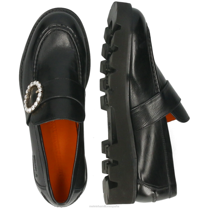 jade 53 mujer Melvin & Hamilton negro JRT41346 mocasines