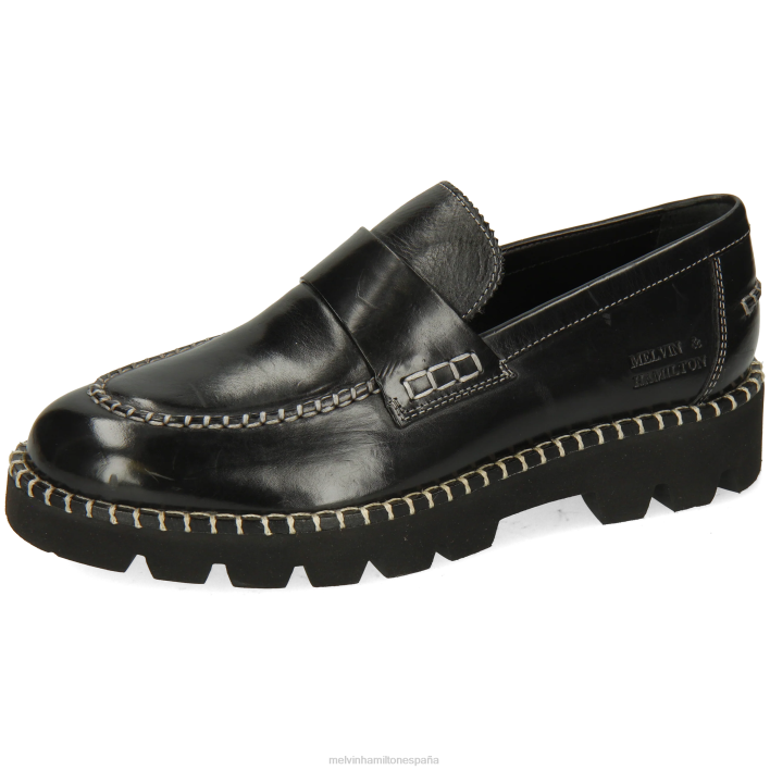 jade 55 mujer Melvin & Hamilton negro JRT41386 mocasines