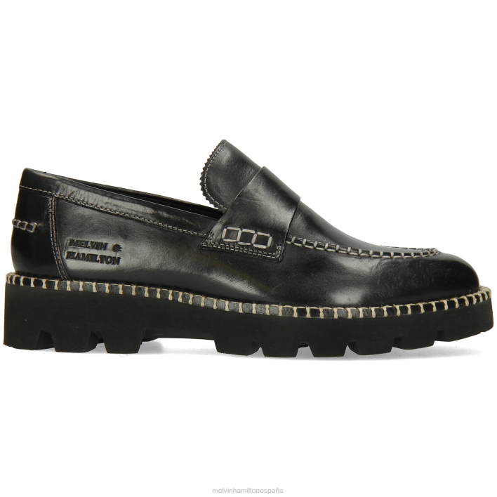 jade 55 mujer Melvin & Hamilton negro JRT41386 mocasines
