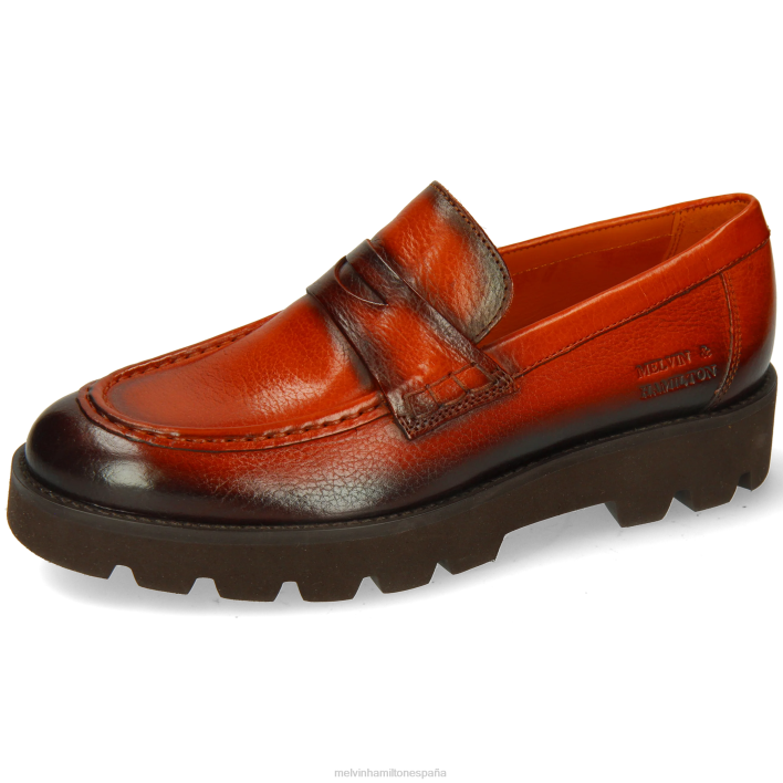 jade 6 mujer Melvin & Hamilton naranja JRT41311 mocasines