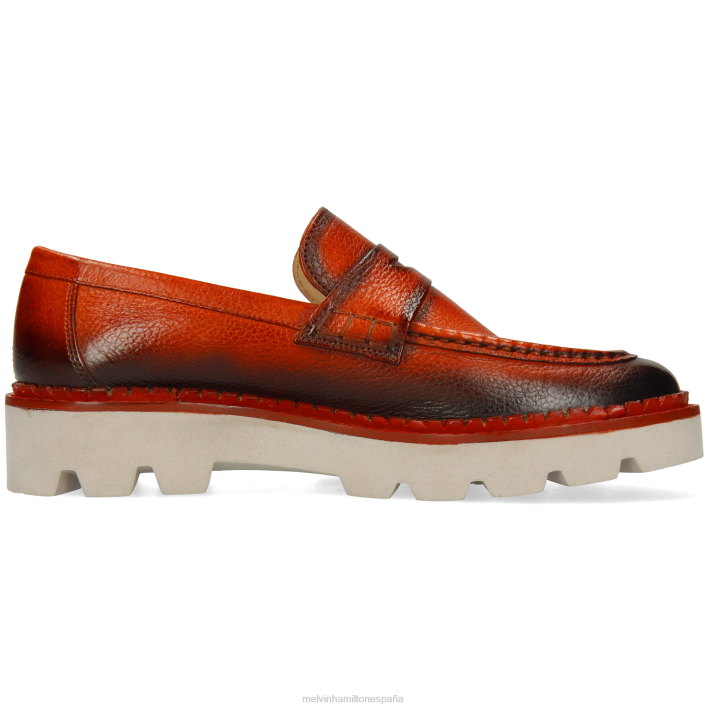 jade 6 mujer Melvin & Hamilton naranja JRT41394 mocasines