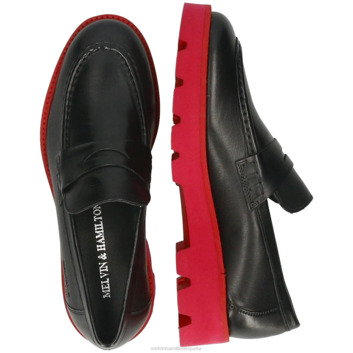 jade 6 mujer Melvin & Hamilton negro JRT41383 mocasines